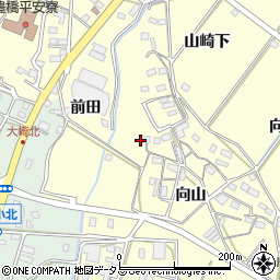 愛知県豊橋市船渡町向山33周辺の地図