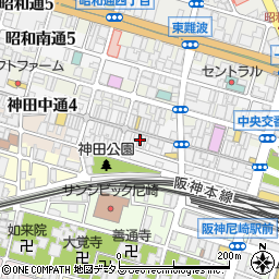ａｕショップ阪神尼崎周辺の地図