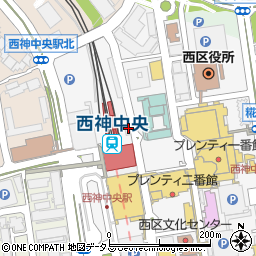 中国料理 金龍閣 西神中央店周辺の地図
