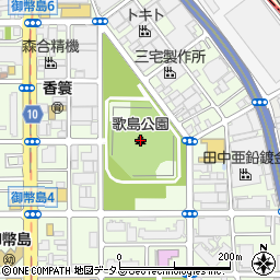 歌島公園周辺の地図