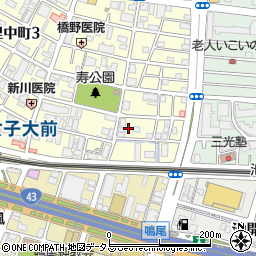 阪神パソコン・ワープロ学院周辺の地図