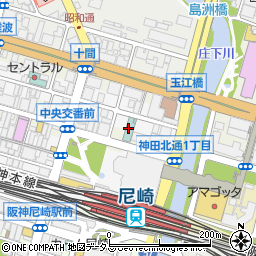 ワイズホテル阪神尼崎駅前周辺の地図