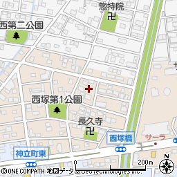 静岡県浜松市中央区西塚町322周辺の地図