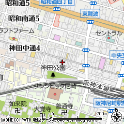 ダイソー尼崎中央店周辺の地図