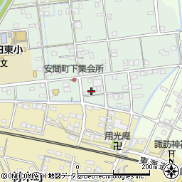 静岡県浜松市中央区安間町628周辺の地図