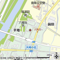 愛知県豊橋市大崎町東里中22周辺の地図