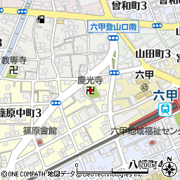 慶光寺周辺の地図