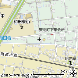静岡県浜松市中央区安間町656周辺の地図