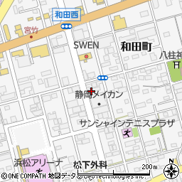 静岡県浜松市中央区和田町888周辺の地図