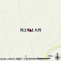 岡山県高梁市川上町上大竹周辺の地図
