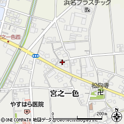 静岡県磐田市宮之一色50-4周辺の地図