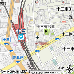 九州 熱中屋 十三 LIVE周辺の地図