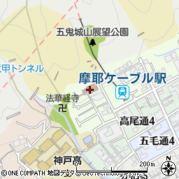 チャームスイート神戸摩耶周辺の地図