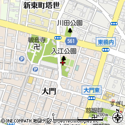 津警察署大門交番周辺の地図