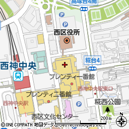 リフォームブティックダイエー西神中央店周辺の地図