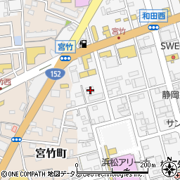 静岡県浜松市中央区和田町821周辺の地図