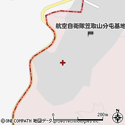 防衛省　航空自衛隊笠取山分屯基地周辺の地図