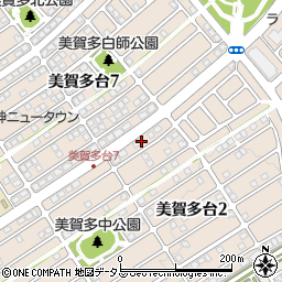 兵庫県神戸市西区美賀多台2丁目4周辺の地図