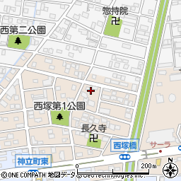 静岡県浜松市中央区西塚町周辺の地図