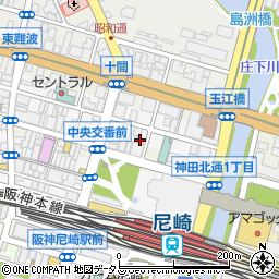 鳥光尼崎店周辺の地図