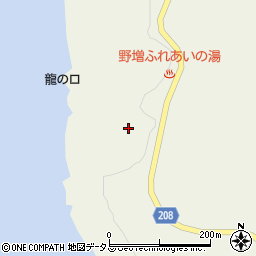東京都大島町野増アジコノナホウ周辺の地図