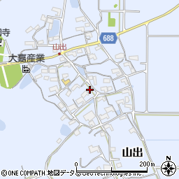 三重県伊賀市山出876周辺の地図