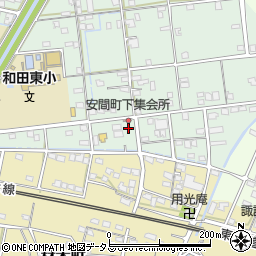 静岡県浜松市中央区安間町641周辺の地図