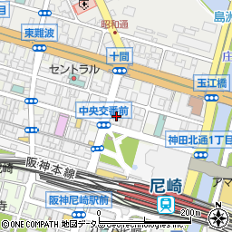カレーハウスＣｏＣｏ壱番屋阪神尼崎駅前店周辺の地図