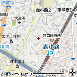 個別指導学院フリーステップ森小路駅前教室周辺の地図