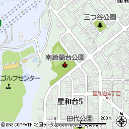 南鈴蘭台公園周辺の地図