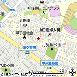 甲子園町アーバンリズ周辺の地図