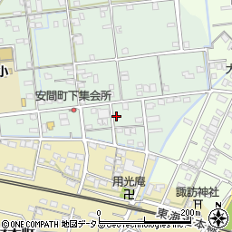 静岡県浜松市中央区安間町609周辺の地図