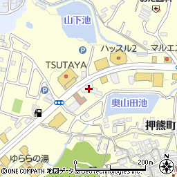 奈良トヨタ　モビリティガーデンＲＴ押熊支店周辺の地図
