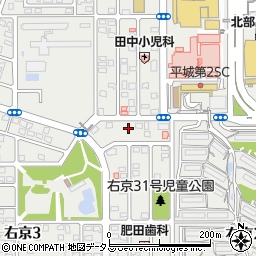 奈良県奈良市右京周辺の地図