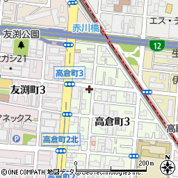 くるっとパーク都島高倉町３丁目駐車場周辺の地図