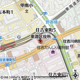 兵庫県神戸市東灘区周辺の地図