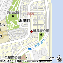 兵庫県芦屋市浜風町19-6周辺の地図