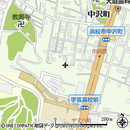 静岡県浜松市中央区中沢町33周辺の地図