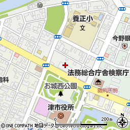 三重県津市丸之内養正町4周辺の地図