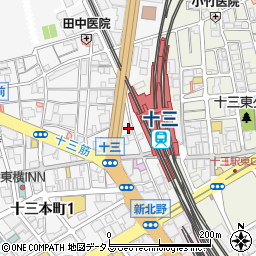 大衆呑処 サカグラ 十三店周辺の地図