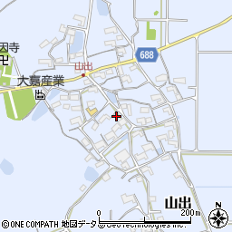 三重県伊賀市山出885周辺の地図
