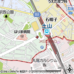 土山駅南口周辺の地図