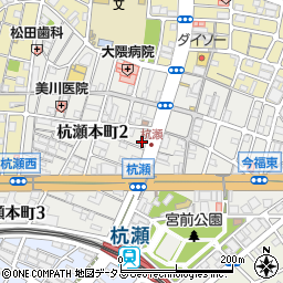 サイクルチャンプ杭瀬店周辺の地図