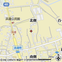 愛知県豊橋市浜道町周辺の地図