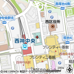 ファミリーマート西神オリエンタルホテル店周辺の地図