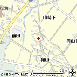 愛知県豊橋市船渡町向山23周辺の地図
