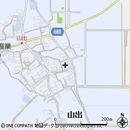 三重県伊賀市山出910周辺の地図
