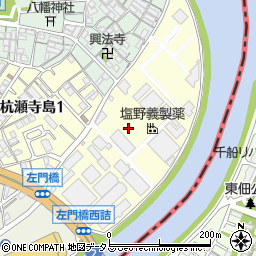 塩野義製薬株式会社　杭瀬事業所周辺の地図