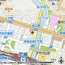 綜合警備保障株式会社　阪神支社・尼崎営業所周辺の地図