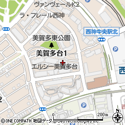 エルシー美賀多台　２番館周辺の地図